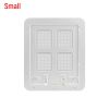 Foldable Plastic Pet Dog Cat Flap Door Pet Screen Dog Fence Home Automatic Flap Door - White - S 24x29 cm