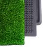 Puppy Dog Pet Potty Training Pee Grass Pad Mat House Toilet Indoor - green