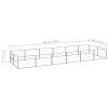 Dog Kennel Silver 129.2 ftÂ¬â‰¤ Steel - Silver