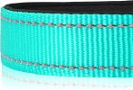 Reflective Dog Collar; Soft Neoprene Padded Breathable Nylon Pet Collar Adjustable for Medium Dogs - Green - Small (Pack of 1)