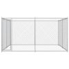 Outdoor Dog Kennel 150.8" x 150.8" x 72.8" - Silver