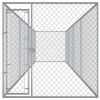 Outdoor Dog Kennel 299.2"x75.6"x72.8" - Silver