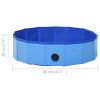 Pet Dog Bath Foldable Dog Swimming Pool PVC - Blue - 31.5"x7.9"