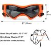 Dog Goggles Small Breed; Easy Wear Small Dog Sunglasses; Adjustable UV Protection Puppy Sunglasses for Small to Medium Dog - Black