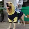 Autumn and winter pet clothes big dog clothes golden retriever Labrador big dog clothing sweater - Double color transparent pocket big dog sweater (bl