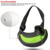 Pet Carrier for Dogs Cats Hand Free Sling Adjustable Padded Strap Tote Bag Breathable Shoulder Bag Carrying Small Dog Cat - Green - S