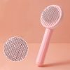 1pc Pet Grooming Brush Hair Removal Comb With Stainless Steel Teeth; Dematting Brush For Dogs & Cats - Grey