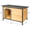 Wood Extreme Weather Resistant Pet Log Cabin - M