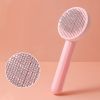 1pc Pet Grooming Brush Hair Removal Comb With Stainless Steel Teeth; Dematting Brush For Dogs & Cats - Grey