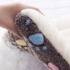 Pet Winter Cushion For Indoor Dogs & Cats; Anti-slip Warm Cat Bed With Paw Pattern; Cute Pet Bed Mat - L