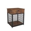 JHX Furniture Dog Crates for small dogs Wooden Dog Kennel Dog Crate End Table; Nightstand(Rustic Brown) - Rustic Brown