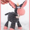 Dog Squeaky Toy For Dog & Cat; Donkey Shaped Plush Toy Dog Chew Toy; Interactive Dog Toy - Donkey