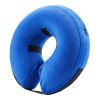 Soft Dog Cone Collar for After Surgery - Inflatable Dog Neck Donut Collar - Elizabethan Collar for Dogs Recovery - CQLQ02 GREY - S