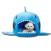 Shark Shape House Beds Tent Mat Small Dog Cat Puppy Beds Soft Dog House For Large Dogs Beds - Blue - 50x50x48 cm