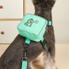 Pet Harness And Leash Set For Dog & Cat; No Pull Dog Vest Harness With Backpack; Cute Dog Leash - Green - M