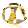 No Pull Pet Harness For Dog & Cat; Adjustable Soft Padded Large Dog Harness With Easy Control Handle - Yellow - M