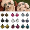 Cute Dog cat Glasses Pet Goggles Glasses Suitable For Puppy Cat Photo Props - pink - Round