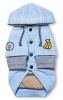 Touchdog Hampton Beach Designer Ultra Soft Sand-Blasted Cotton Pet Dog Hoodie Sweater - Blue - Medium