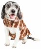 Pet Life Luxe 'Tira-Poochoo' Tiramisu Patterned Mink Dog Coat Jacket - X-Small