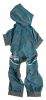 Dog Helios 'Namastail' Lightweight 4-Way Stretch Breathable Full Bodied Performance Yoga Dog Hoodie Tracksuit - Blue - Small