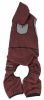 Pet Life Active 'Fur-Breeze' Heathered Performance 4-Way Stretch Two-Toned Full Bodied Hoodie - Burgundy - X-Small