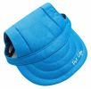 Pet Life 'Cap-Tivating' Uv Protectant Adjustable Fashion Dog Hat Cap - Blue - Large