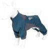 Dog Helios 'Rufflex' Mediumweight 4-Way-Stretch Breathable Full Bodied Performance Dog Warmup Track Suit - Blue - Small