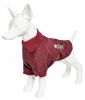 Pet Life Active 'Fur-Flexed' Relax-Stretch Wick-Proof Performance Dog Polo T-Shirt - Burgundy - Small