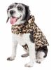 Pet Life Luxe 'Poocheetah' Ravishing Designer Spotted Cheetah Patterned Mink Fur Dog Coat Jacket - Large