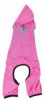 Pet Life Active 'Pawsterity' Heathered Performance 4-Way Stretch Two-Toned Full Bodied Hoodie - Pink - Small