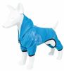 Pet Life Active 'Pawsterity' Heathered Performance 4-Way Stretch Two-Toned Full Bodied Hoodie - Blue - X-Small