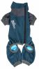 Dog Helios 'Rufflex' Mediumweight 4-Way-Stretch Breathable Full Bodied Performance Dog Warmup Track Suit - Blue - X-Large