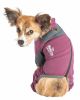 Dog Helios 'Rufflex' Mediumweight 4-Way-Stretch Breathable Full Bodied Performance Dog Warmup Track Suit - Pink - Medium