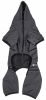 Pet Life Active 'Pawsterity' Heathered Performance 4-Way Stretch Two-Toned Full Bodied Hoodie - Black - Small