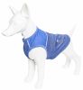 Pet Life Active 'Aero-Pawlse' Heathered Quick-Dry And 4-Way Stretch-Performance Dog Tank Top T-Shirt - Blue - Medium