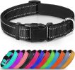 Reflective Dog Collar; Soft Neoprene Padded Breathable Nylon Pet Collar Adjustable for Medium Dogs - Black - Small (Pack of 1)