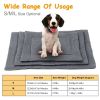 Dog Bed Mat Comfortable Fleece Pet Dog Crate Carpet Reversible Pad Joint Relief L Size - L