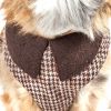 Pet Life Luxe 'Houndsome' 2-In-1 Mesh Reversible Plaided Collared Adjustable Dog Harness-Leash - Large