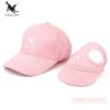 Adjustable Buckle Design Outdoor Wear-Resistant Dog Cap Pet Hat With Ear Holes Dog Sport Baseball For Sun Protection parent-child hat - Pink 1 - M