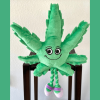 Mary Jane the Weed Leaf 420 Dog Toy - Green