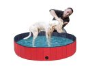 Dog Pool, 160*30/120*30 Foldable Large and Small Dog Pool, Dog Bath, 100% Safe & Non Toxic Kid's Rigid Pool - 120*30