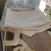 One-Step Cat Bed for Window sill & Bedside;Cat Window Perches ; Sliding Clamping Slot Adjustment Cat Hammock - White fluffy