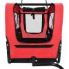 2-in-1 Pet Bike Trailer & Jogging Stroller Red and Black - Red