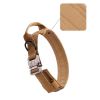 Pet Collar For Dog & Cat; Adjustable Nylon Outdoor Dog Collars For Medium Large Dogs; Dog Collar - Khaki - XL