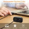 Dog Bark Collar IP67 Waterproof Rechargeable Dog Training Receiver Shock Collar Receiver with Beep Vibration Shock 9 Levels - Receiver