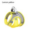 Pet Harness For Dog & Cat; No Pull Breathable Dog Vest Harness For Walking; Anti Escape Dog Harness - Yellow - L