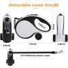 QKAMOR Retractable Dog Leash with Poop Bags Holder for Small Medium Dogs;  16FT/5M - Large Size