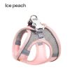 Pet Harness For Dog & Cat; No Pull Breathable Dog Vest Harness For Walking; Anti Escape Dog Harness - Pink - M