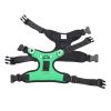 dog harness set; with leas frog leash pet mesh breathable small dog chest back retractable dog leash pet harness - Green frog - XS