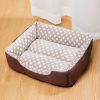 Cuddler Pet Bed - Soft and Comforting - brown - M